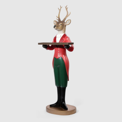 Изображение товара Фигура Goodwill декоративная олень с подносом 147,5 см