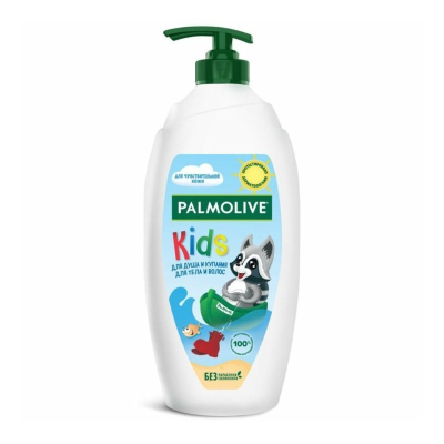 Изображение товара Гель для душа детский от 3 лет Palmolive Kids с маслом миндаля для тела и волос, 600 мл