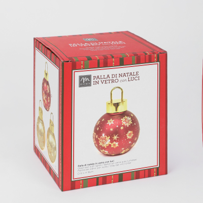 Изображение товара Шар новогодний Mercury NY декоративный, 12х18 см