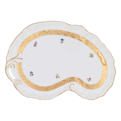 Изображение товара Поднос Leander Офелия 3052 из фарфора с золотым декором Чехия