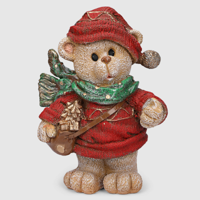Изображение товара Декоративная новогодняя фигура Медвежонок 43 см Полиформ