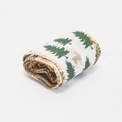 Изображение товара Новогодняя декоративная лента Yiwu E-commerce 200х4,8 см для елки и украшений