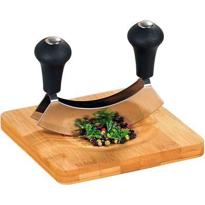 Изображение товара Доска разделочная с ножом для измельчения приправ Kesper 16x16х1,8 см