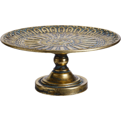 Изображение товара Блюдо на ножке Glasar Эфиопия 37х37х17 см в африканском стиле