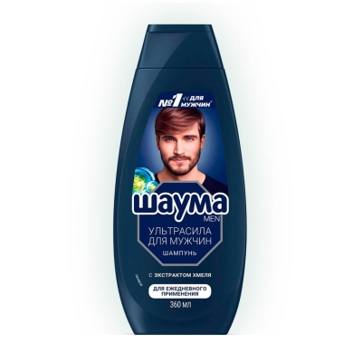 Изображение товара Шампунь Schauma для мужчин с хмелем, 380 мл - укрепление и объем волос