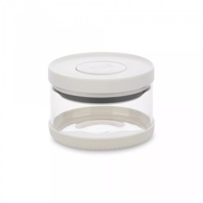 Изображение товара Банка для хранения с вакуумной крышкой WO Home 350 мл стекло и пластик белая