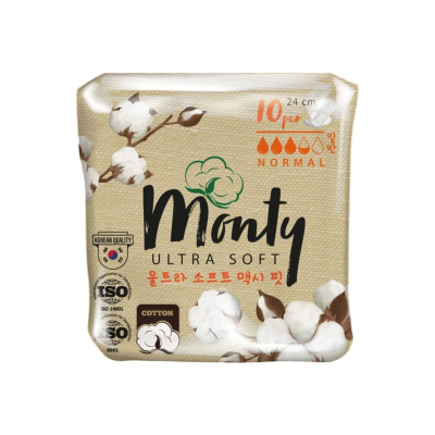 Изображение товара Гигиенические женские прокладки Perfimika Monty normal plus 10 шт Изображение товара Гигиенические женские прокладки Perfimika Monty normal plus 10 шт