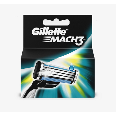 Изображение товара Сменные кассеты для станка Gillette Mach3 4 шт для гладкого бритья