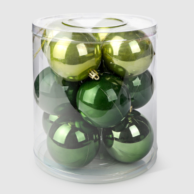 Изображение товара Набор пластиковых шаров Linhai jinnuo зеленый 8 см 12 шт