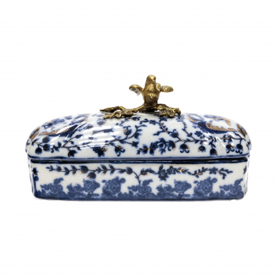 Изображение товара Элегантная шкатулка Glasar с птичкой 23x20x13 см