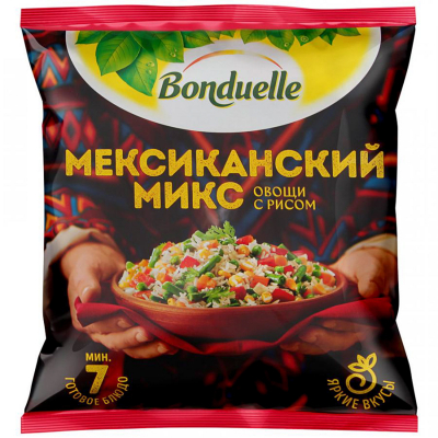 Изображение товара Смесь овощная Bonduelle Мексиканский микс 400 г Изображение товара Смесь овощная Bonduelle Мексиканский микс 400 г
