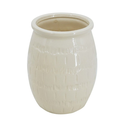 Изображение товара Керамическая ваза Glasar 18х18х23 см бежевый дизайн стильный интерьер