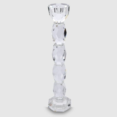 Изображение товара Подсвечник Crocus хрустальный, 1 свеча, большой, 10x10x44,5 см