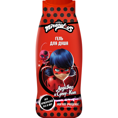 Изображение товара Детский гель для душа Леди Баг 400 мл для нежной кожи малышей от 1 года