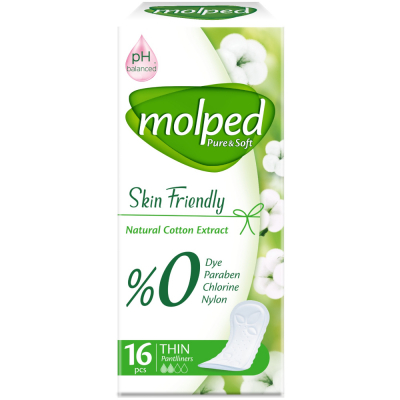 Изображение товара Прокладки женские Molped Everyday pure 16 шт ежедневные гигиенические средства