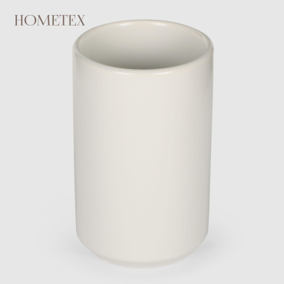 Изображение товара Стакан для зубных щеток Hometex из керамики светло-серый