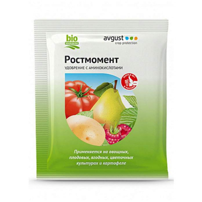 Изображение товара Удобрение Август органичения Ростмомент 100 г для роста растений