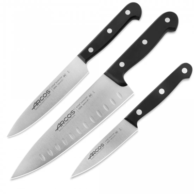 Изображение товара Набор ножей Arcos Universal 807410 - 3 шт. черные