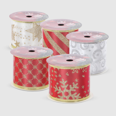 Изображение товара Новогодняя декоративная лента Ad trend NY 3 м в ассортименте