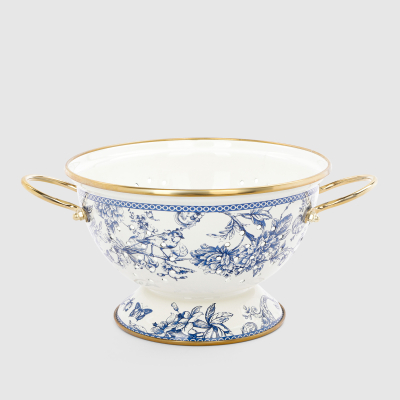 Изображение товара Дуршлаг Avsar Blue peony 20 см из стали с эмалью