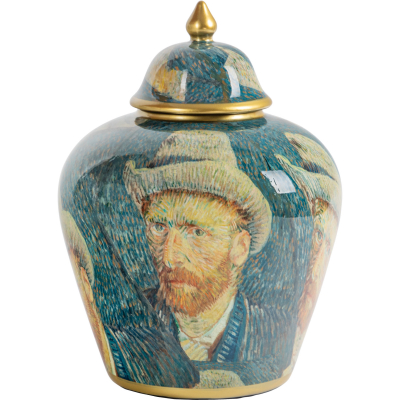 Изображение товара Ваза с крышкой Glasar 22х22х33 см