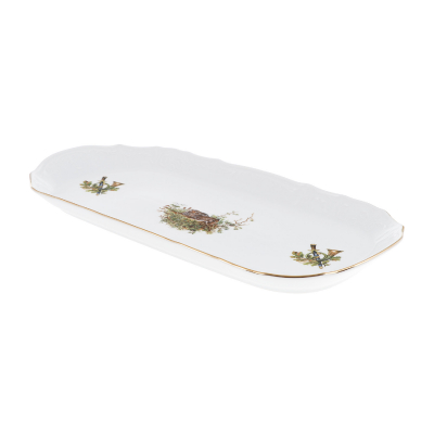 Изображение товара Поднос из фарфора Thun1794 37 см с охотничьим декором Чехия