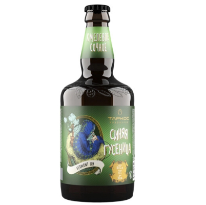 Изображение товара Пиво светлое нефильтрованное Таркос, "Синяя Гусеница", 0.45 л Изображение товара Пиво светлое нефильтрованное Таркос, "Синяя Гусеница", 0.45 л