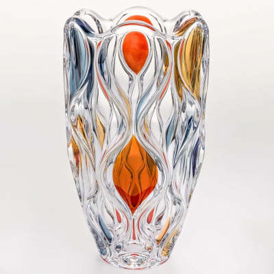 Изображение товара Ваза Bohemia Jihlava Ocean 30 см из хрусталя с декором цветными красками Изображение товара Ваза Bohemia Jihlava Ocean 30 см из хрусталя с декором цветными красками