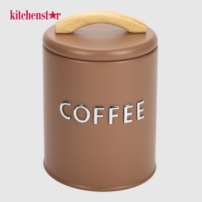 Изображение товара Банка для хранения кофе Kitchenstar коричневая 1,2 л стильная и практичная