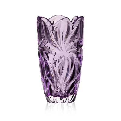 Изображение товара Элегантная фиолетовая хрустальная ваза Aurum Crystal Flora 28 см