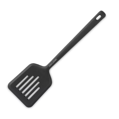 Изображение товара Лопатка с прорезями Anna Lafarg Streak 32 см, силикон, нейлон, графитовый, ANLAF-HW-SL299A-3