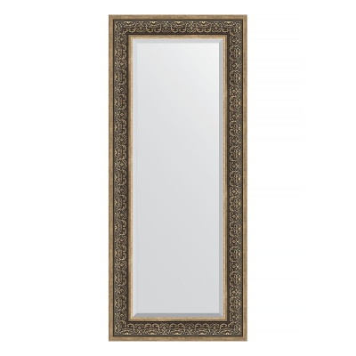 Изображение товара Зеркало с фацетом в багетной раме Evoform вензель серебряный 59х139 см