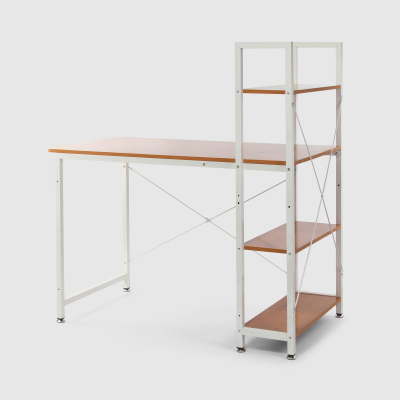 Изображение товара Стол компьютерный City Furniture коричневый с белым 120х60х76 см