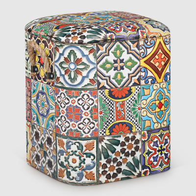 Изображение товара Пуф декор Grand forest Пэчворк 37x33x43 см
