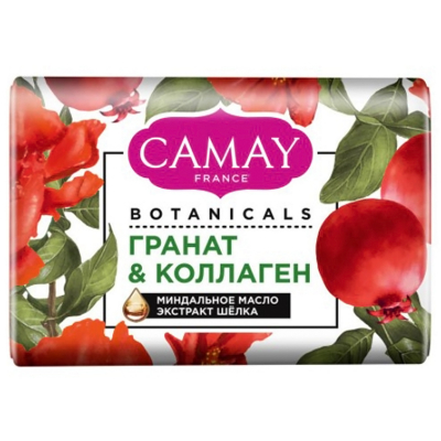 Изображение товара Мыло туалетное CAMAY Botanicals Цветы граната 85 г для рук Изображение товара Мыло туалетное CAMAY Botanicals Цветы граната 85 г для рук