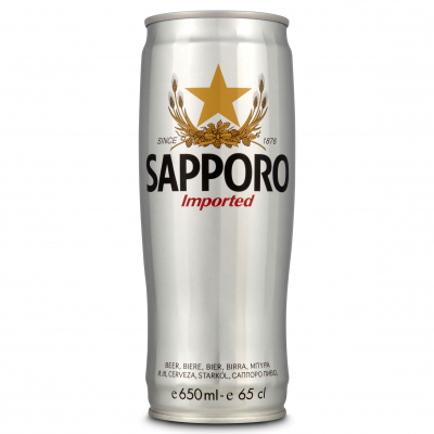 Изображение товара Пиво светлое фильтрованное Sapporo Imported 0,65 л