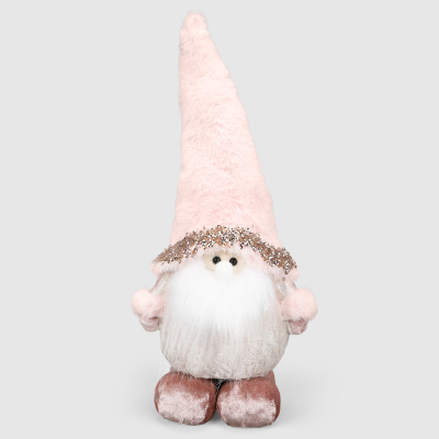 Изображение товара Гном James arts в розовом колпаке, 14х10х33 см