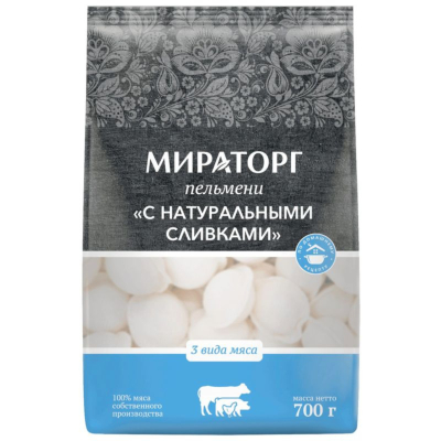 Изображение товара Пельмени Мираторг с натуральными сливками, 700 г