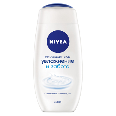 Изображение товара Гель для душа Nivea Увлажнение и Забота 250 мл для мягкой кожи Изображение товара Гель для душа Nivea Увлажнение и Забота 250 мл для мягкой кожи