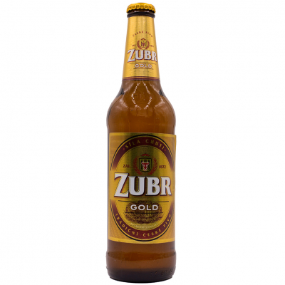 Изображение товара Пиво светлое Zubr Gold фильтрованное, 0.5 л