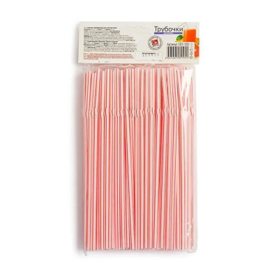 Изображение товара Трубочки для напитков Grifon гофрированные 21 см 100 шт
