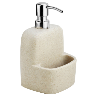 Изображение товара Дозатор с емкостью для губки Wasserkraft бежевый 11,9х10х18,3 см