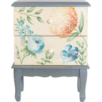 Изображение товара Комод Glasar с 2 ящиками с росписью 45х32х58 см