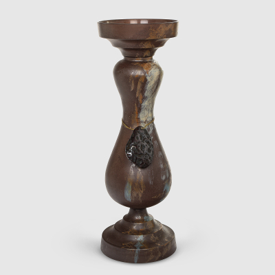 Изображение товара Стеклянный подсвечник Dekor pap для одной свечи, 57,5х19,5 см