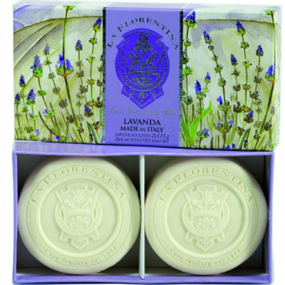 Изображение товара Набор мыла La Florentina Лаванда 2х115 гр натуральное очищение и увлажнение Изображение товара Набор мыла La Florentina Лаванда 2х115 гр натуральное очищение и увлажнение