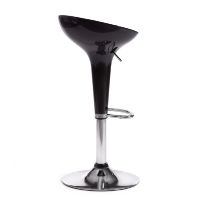 Изображение товара Барный стул ТС Nail пластиковый черный 42х44х67-88 см, регулируемый по высоте, стильный и прочный