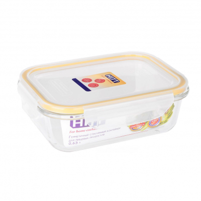 Изображение товара Контейнер стеклянный Hitt 1,04 л с герметичной крышкой для хранения и приготовления еды
