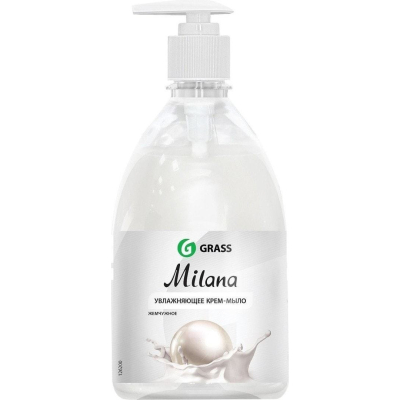 Изображение товара Жидкое крем-мыло Grass Milana Жемчужное 500 мл для деликатного ухода Изображение товара Жидкое крем-мыло Grass Milana Жемчужное 500 мл для деликатного ухода