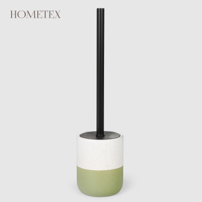 Изображение товара Держатель с ершиком Hometex из керамики доломит глузурь