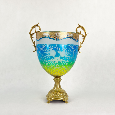 Изображение товара Ваза стеклянная с рисунком 42х30х54см C.f.c.m.factory